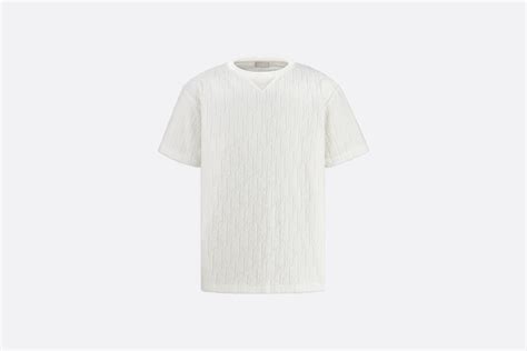 off white dior oblique cotton terry jacquard t shirt|Dior Oblique T.